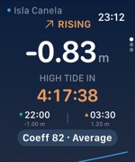 Tides Pro Apple Watch: the tide now